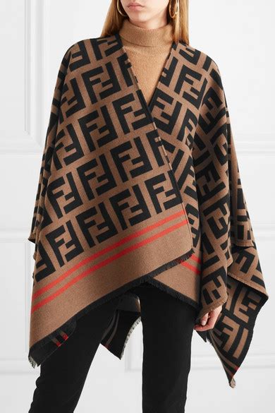 fendi poncho 2018|fendi silk scarf women's.